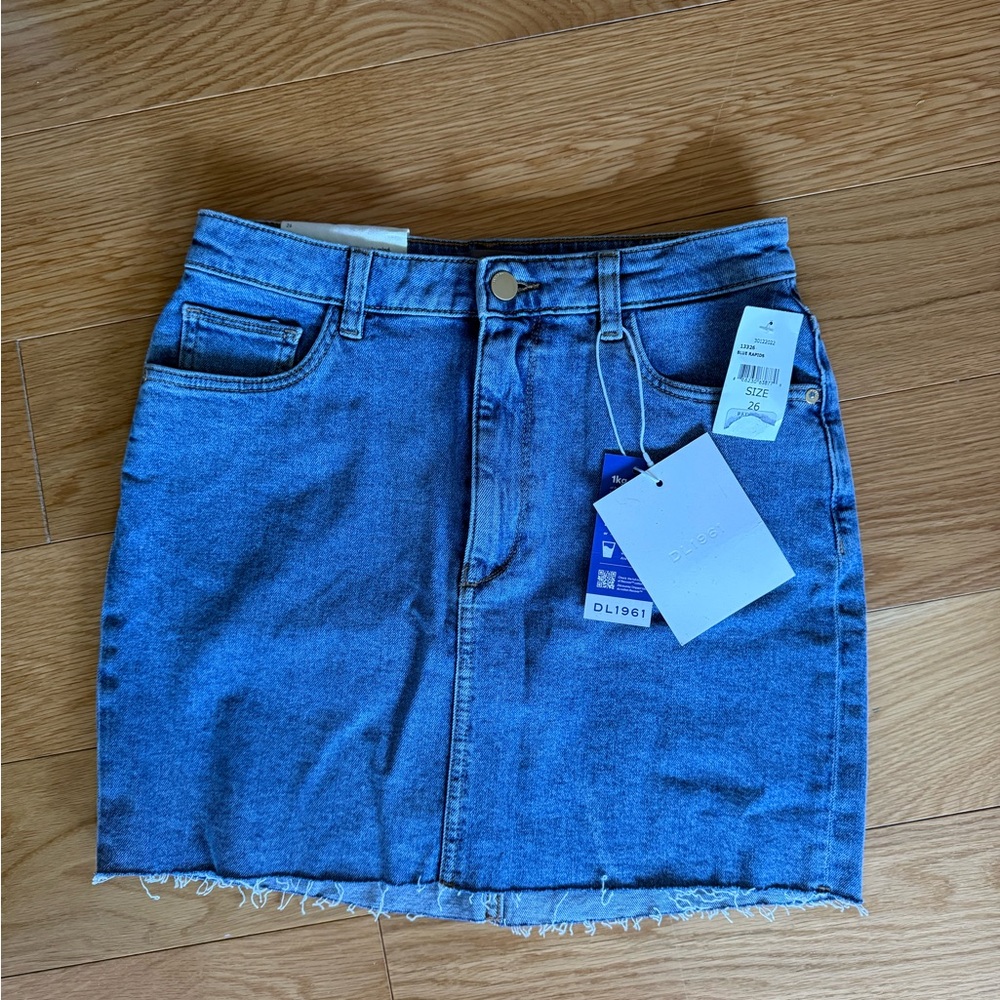DL1961 Blue Denim Skirt